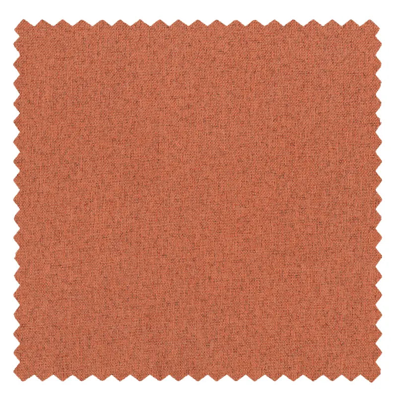 Costom Extra Long 100% Blackout Linen Curtains for Large Windows Terracotta Orange OY6-238-3
