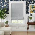 Costom Roman Shades Pearl Gray ZJM09