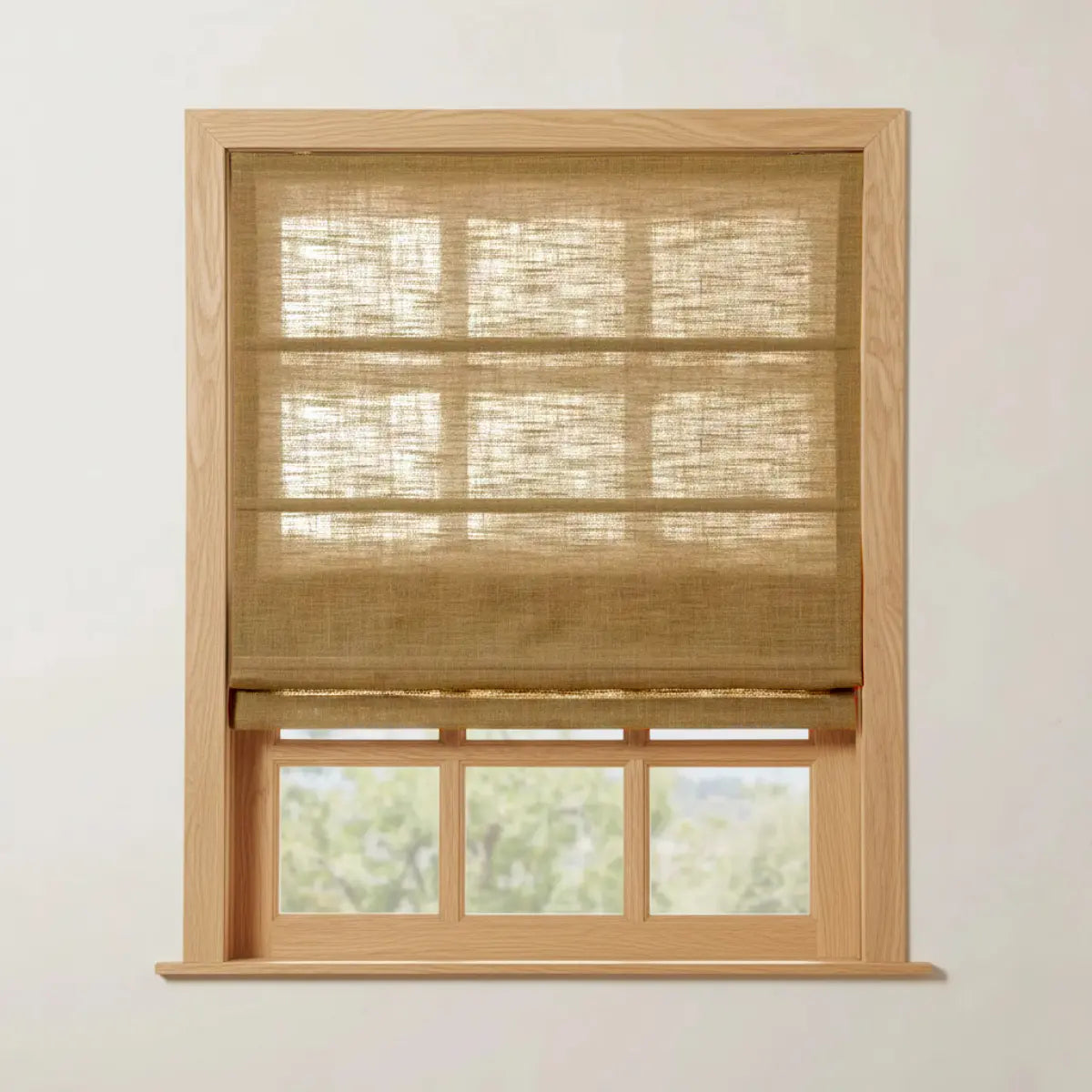 Costom Roman Shades Earthy yellow W1234-15