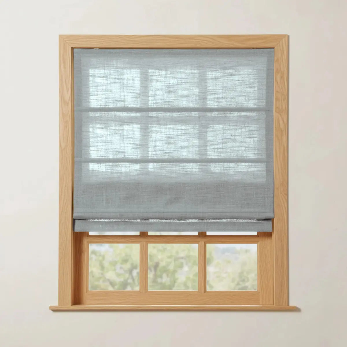 Costom Roman Shades Mist Blue W1234-23