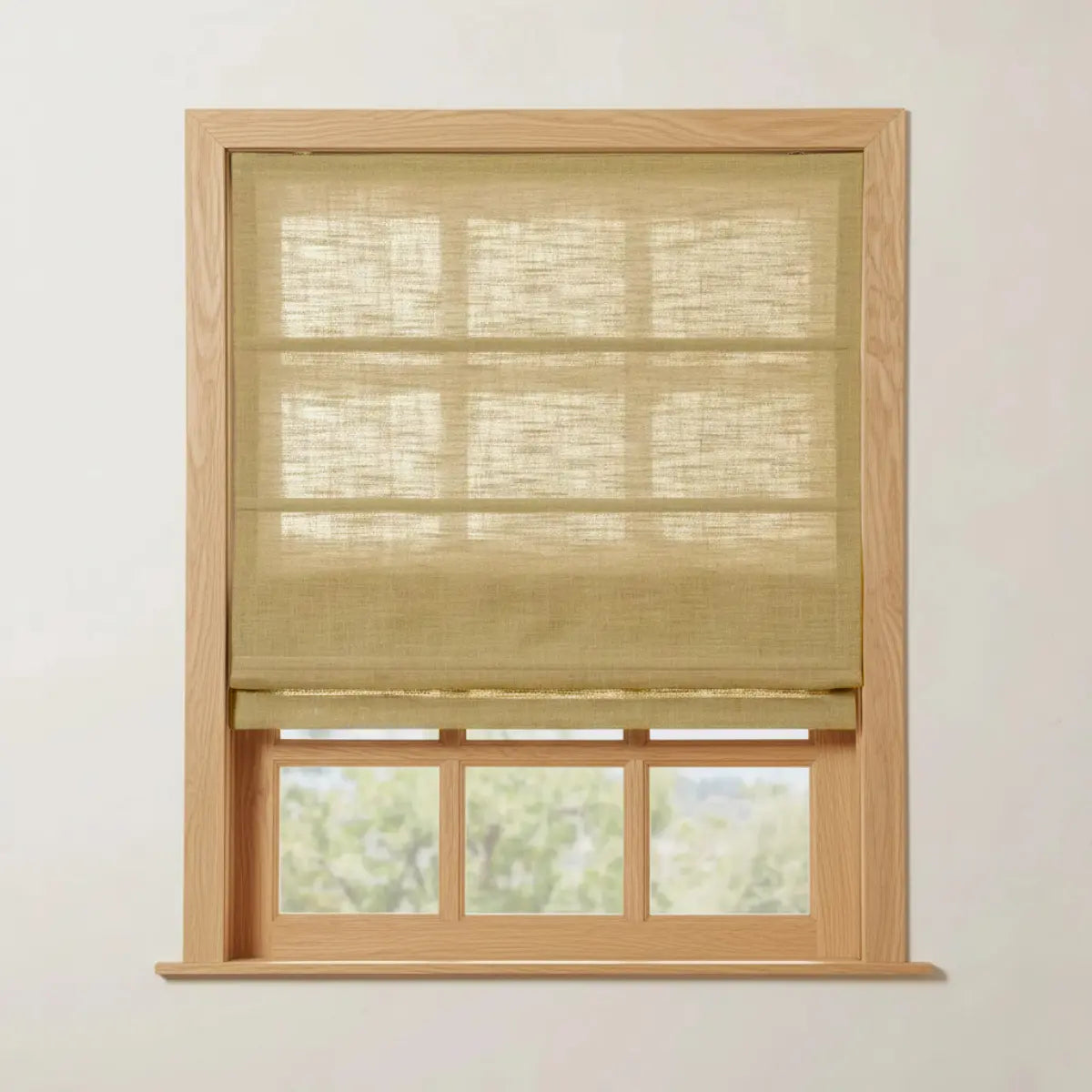 Costom Roman Shades Ivory Beige W1234-3