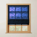 Costom Roman Shades Midnight Navy W1234-32