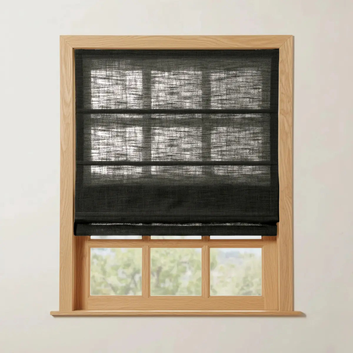 Costom Roman Shades Shadow Charcoal W1234-41