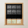 Costom Roman Shades Black W1234-42