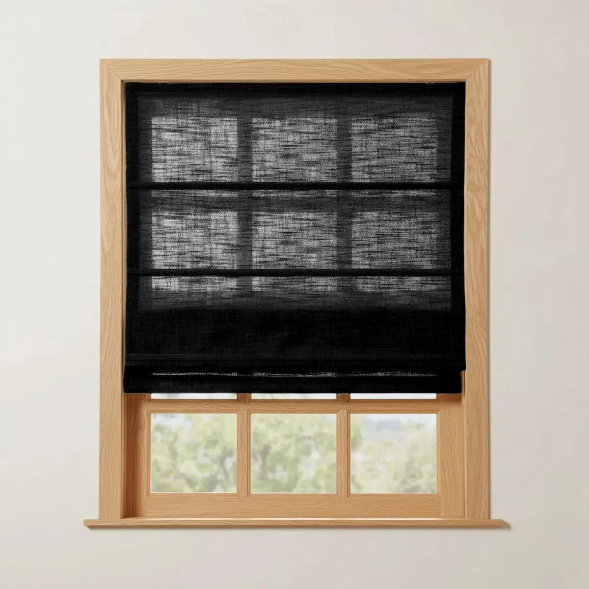 Costom Roman Shades Black W1234-42