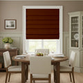 Costom Roman Shades Cognac Brown 302-12