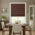 Costom Roman Shades Chocolate Brown 302-16