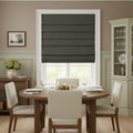 Costom Roman Shades Charcoal Gray 302-19