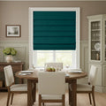 Costom Roman Shades Ocean Teal 302-1