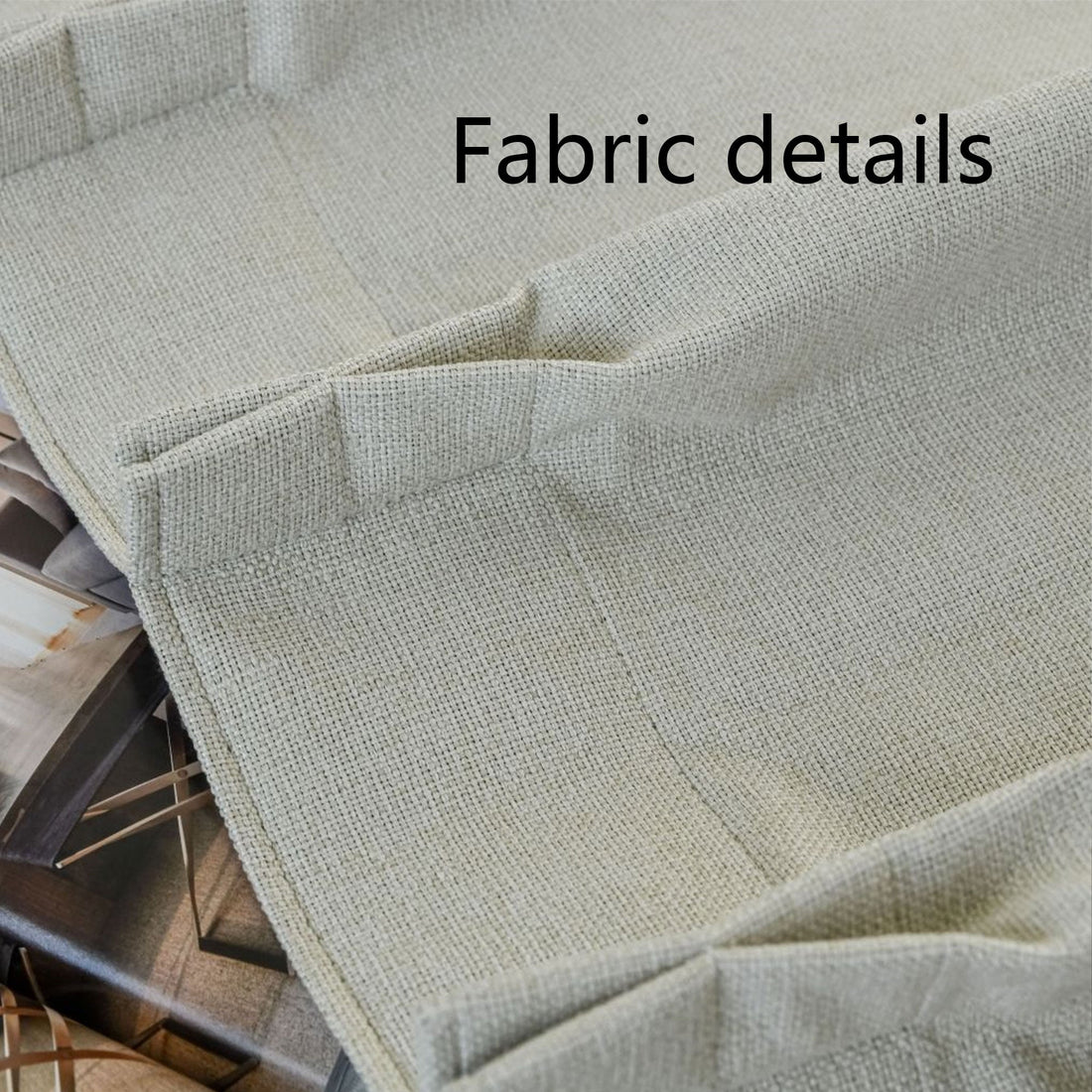 Custom 100% Blackout Linen Roman Shades
