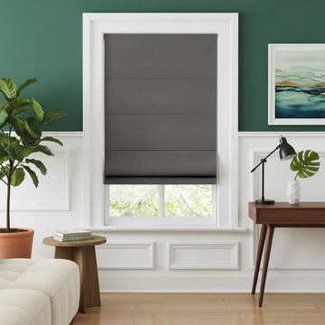 Costom Roman Shades Dark Gray OY6-238-1
