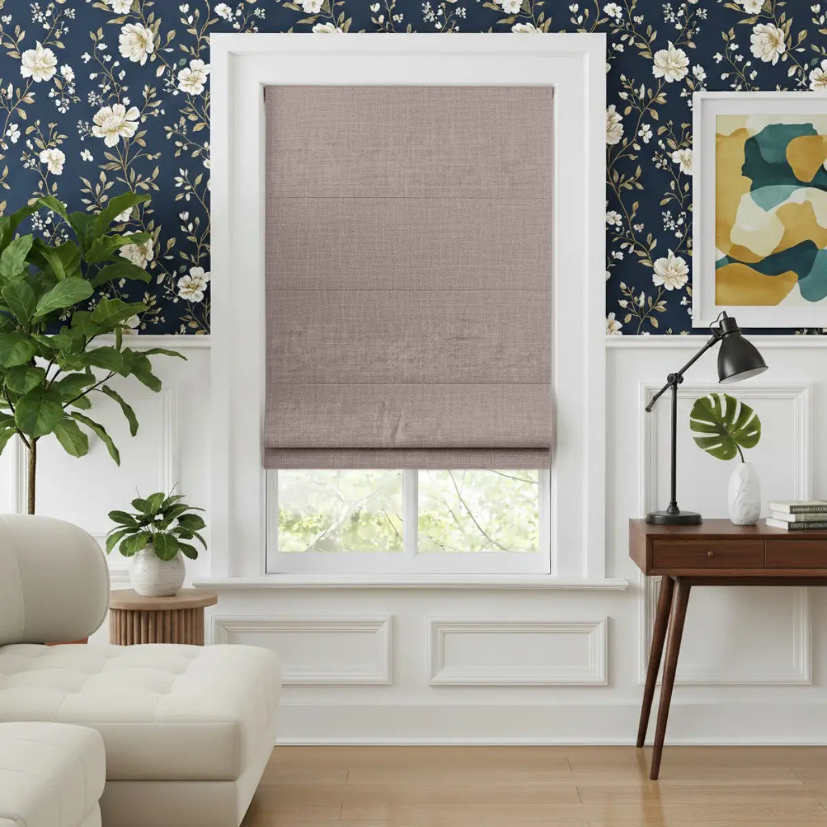 Costom Roman Shades Brick Brown ZJM02