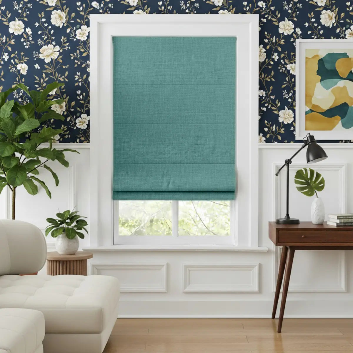 Costom Roman Shades Jade Green ZJM03