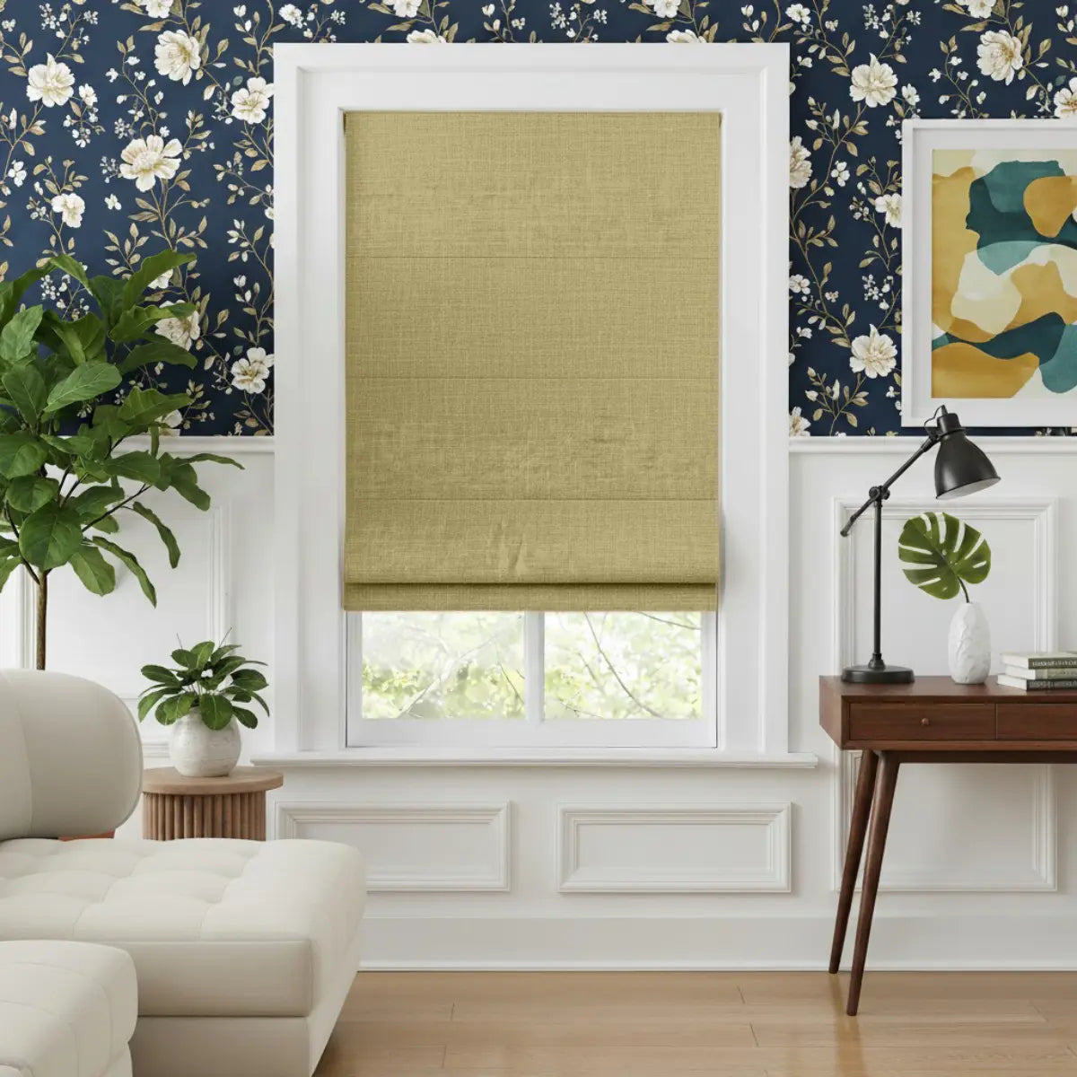 Costom Roman Shades Golden Wheat ZJM06