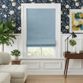 Costom Roman Shades Sky Blue ZJM08