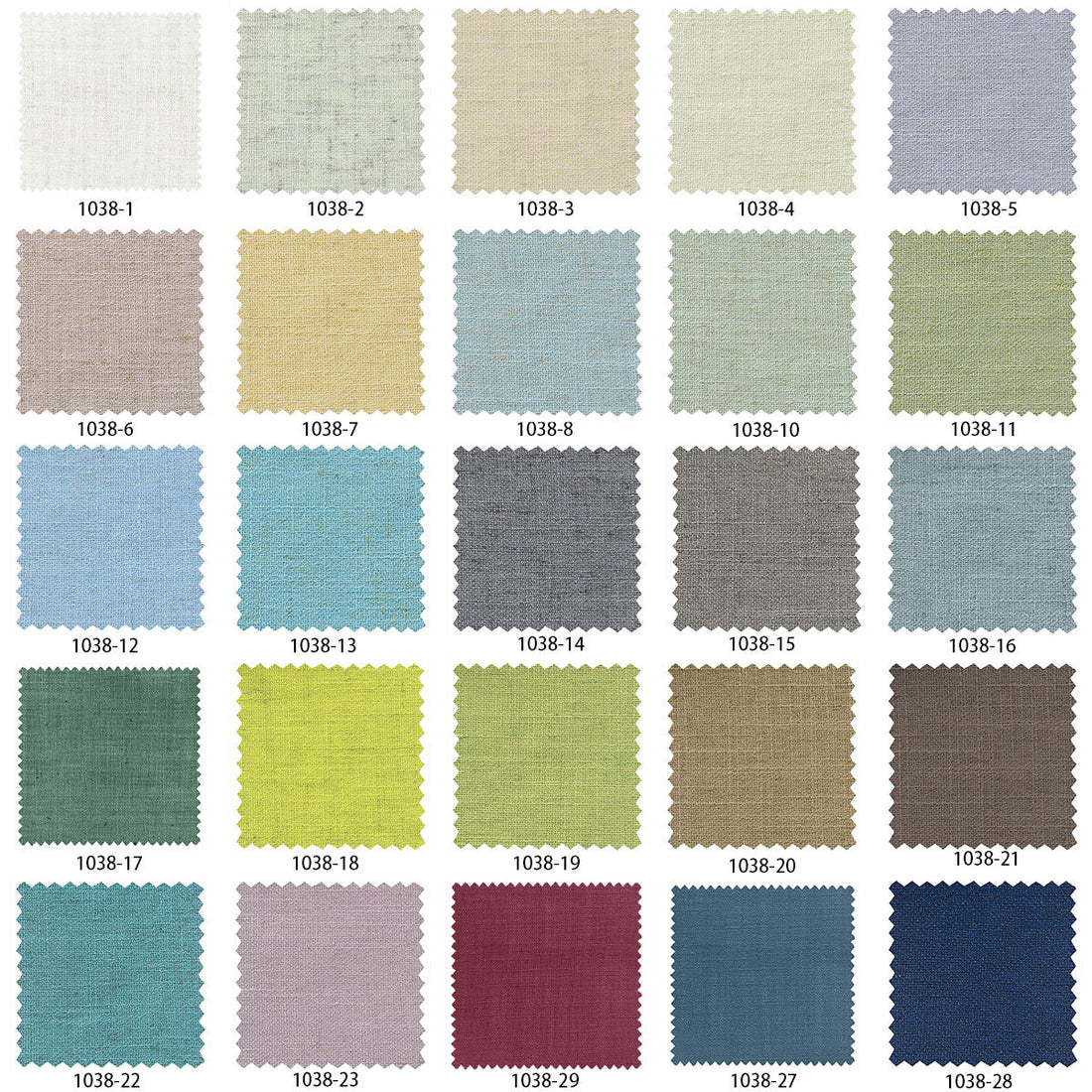 Linen Booklet 25 Colors - 1038 Fabric